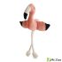 Игрушка Mr.Kranch для собак мелких и средних пород Фламинго с канатом и пищалкой 24х13,5х6см персиковый