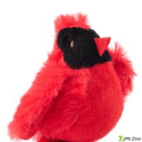 Игрушка Mr.Kranch для кошек Птичка плюшевая с кошачьей мятой 8 см красная