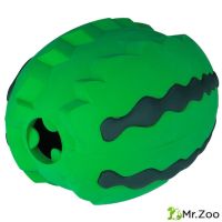 Игрушка Mr.Kranch для собак Арбуз 15 см зеленая с ароматом курицы