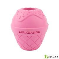 Игрушка Mr.Kranch для собак Мороженое 8*9 см с ароматом бекона розовая