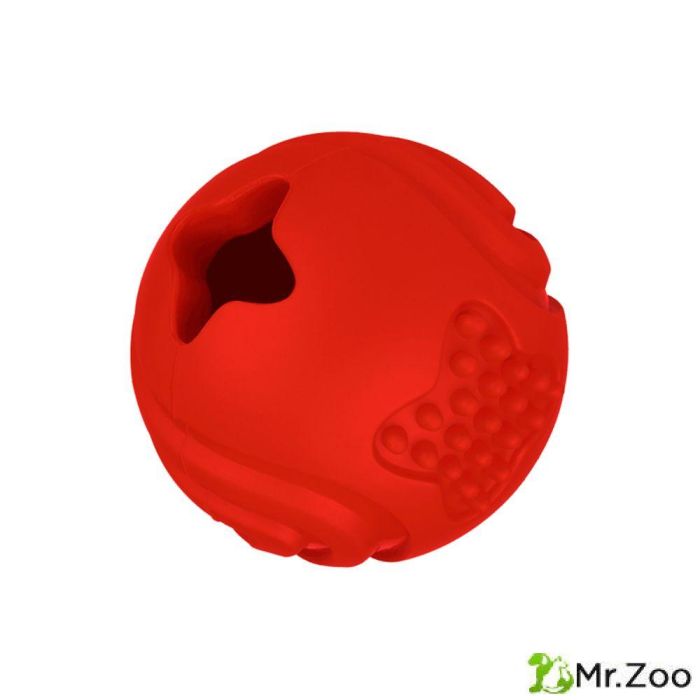 Игрушка Mr.Kranch для собак Мяч 6,5 см красный с ароматом бекона