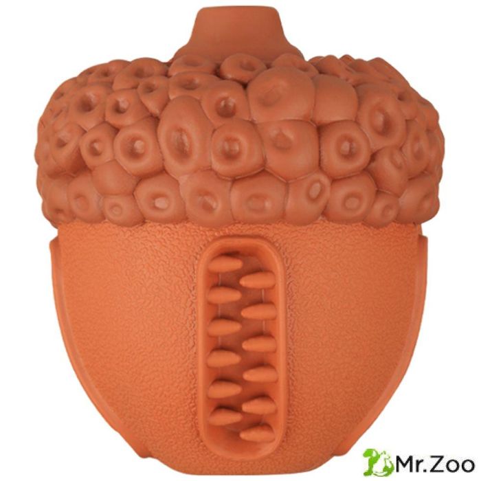 Игрушка Mr.Kranch для собак Орех с пищалкой 8,5*10 см коричневая с ароматом сливок