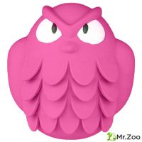 Игрушка Mr.Kranch для собак Сова 13 см розовая с ароматом бекона