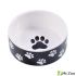 Миска Mr.Kranch керамическая для собак 420 мл черная с лапками Миска Mr.Kranch керамическая для собак 420 мл черная с лапками