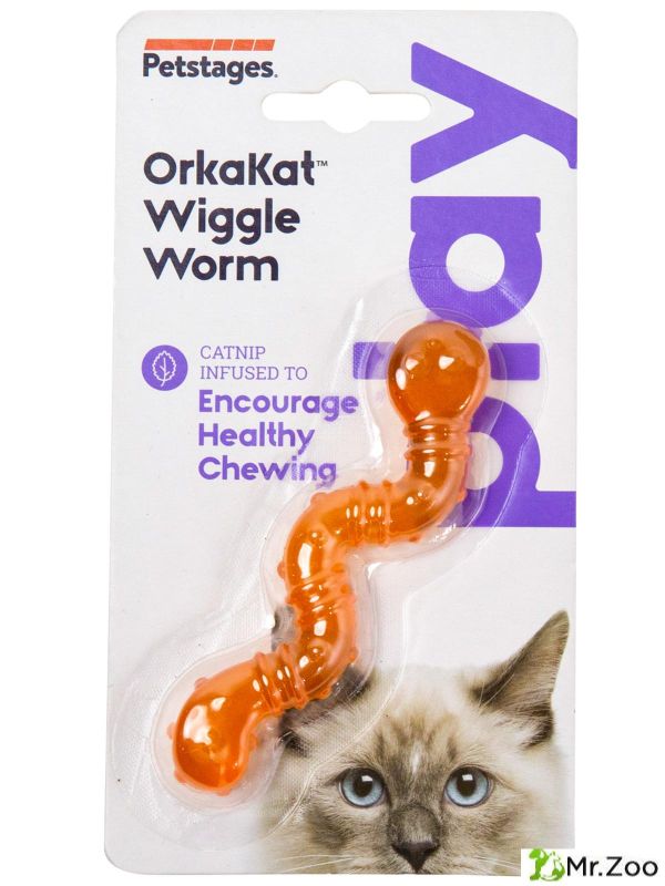 Petstages игрушка для кошек Energize "ОPKA червяк" 11 см