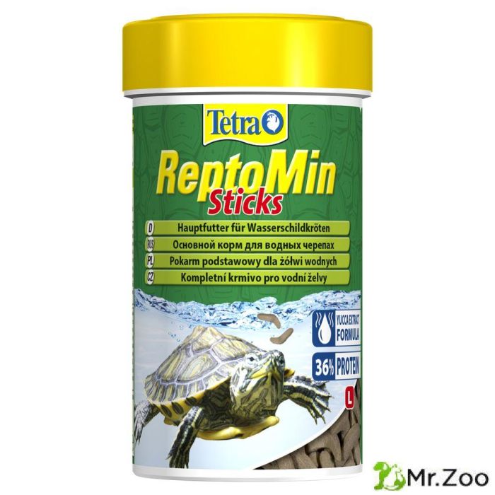 Tetra ReptoMin корм в виде палочек для водных черепах