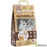 Комкующийся наполнитель HOMECAT NATURELLE Original растительный  для кошачьих туалетов 15л