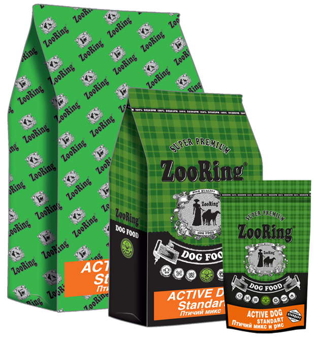 ZooRing Active Dog Стандарт Птичий микс 25/13