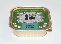 ZooRing консервы для собак паштет Белая рыба