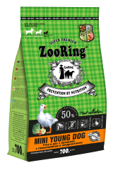 ZooRing MINI YOUNG DOG Утка и рис с брокколи с глюкозамином и хондроитином