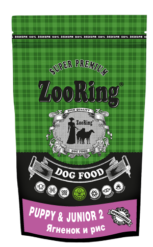 ZooRing PUPPY&JUNIOR 2 Ягненок и рис